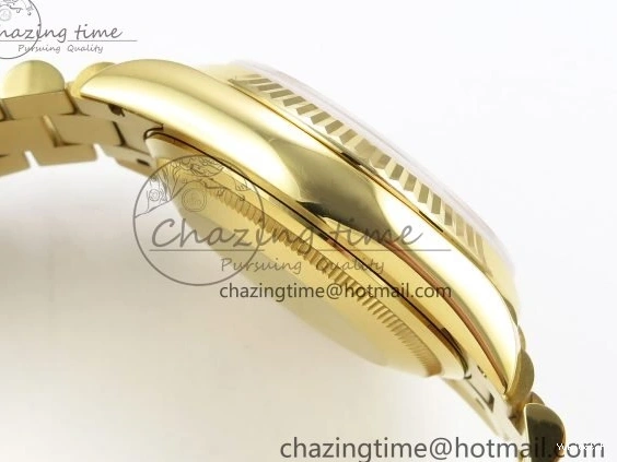 Dial 36 Green Edition YG Bracelet RAF YG Best on A2836 1:1 Date Stone Day Roman 0215